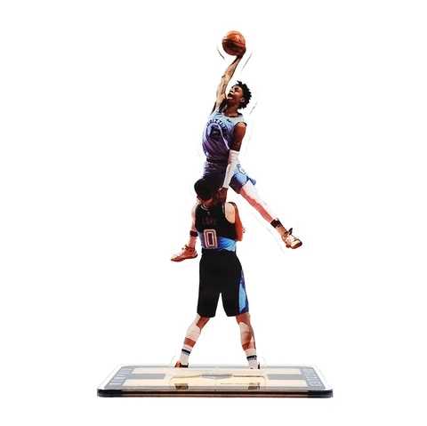 Ja Morant Figure - #12 of Memphis Grizzlies Missed Dunk Over Kevin Love Ornament Cover