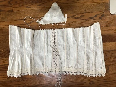 FREDERICK'S OF HOLLYWOOD Sexy Cream CORSET & Pantie Patch  Size 36 - Image 1 of 2