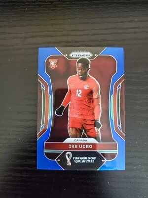 Ike Ugbo - 2022 Panini Prizm FIFA World Cup #48 - BLUE PRIZM RC /299 - Image 1 of 2