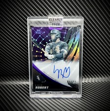 2022 Topps Clearly Luis Robert Tek Purple 05/10 On Card Auto Factory Sealed