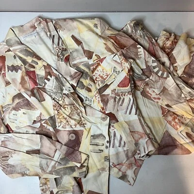 Conjunto de Falda Blazer Dos Piezas Años 80 De Colección Estampado Fuerte Para Mujer M 1980 Estampado Marrón Tostado Foto 1 de 4
