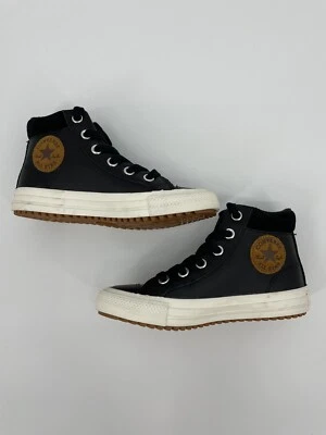 Converse Chuck Taylor All Star PC Boot Hi Kids Shoes Black-Caramel. Youth Sz 1 - Image 1 of 4
