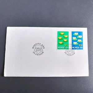 NORWEGEN. FDC Cover. 2. 2. 77 . Nordisk Råd 25. sesjon. Nordic Council . - Bild 1 von 2