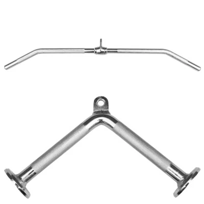 Sporttrend 24® Seilzug Set - V Griff + Latzugstange | Seilzuggriff Kabelzuggriff - Bild 1 von 4