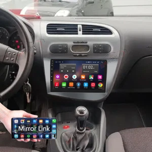 9 Android 13 Autoradio NAVI GPS WIFI FM RDS Für Seat LEON 2 MK2 2005-2012 1P1 - Bild 1 von 20