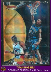 1997-98 Topps Bowmans Best ATOMIC REFRACTOR #21 Kevin Garnett REFRACTOR SP - Picture 1 of 2