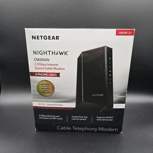 Netgear CM2050V DOCSIS 3.1 Modem kablowy z obsługą głosu 2,5 Gbps - Zdjęcie 1 z 14