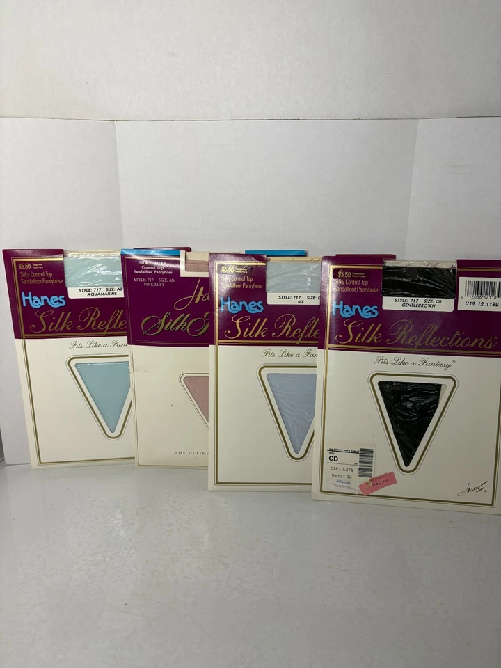 Hanes Silk Reflections Control Top Sandalfoot 717 AB Pink Mist Pantyhose