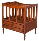 Zeitungsständer Antik Zeitschriftenständer Mahagoni Magazinhalter Vintage Holz