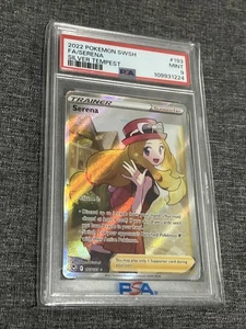PSA 9 MINT Serena Silver Tempest Full Art Holo Pokemon 193/195 - Foto 1 di 2