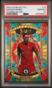 2022-23 Panini Seleziona Darwin Nunez Vetro Colorato Prizm #17 PSA 10 - Foto 1 di 3
