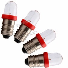 4 (FOUR) NEW RED LED BULBS FOR VINTAGE PACHINKO