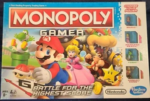 Hasbro Gamer Nintendo Monopoly Mario Princess Peach Yoshi Donkey Kong - Picture 1 of 7