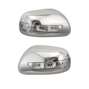 Chrome Car Door Mirror Covers With Led Light Trim For Toyota Corolla 2009 - 2013 - Imagen 1 de 4