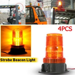 Amber 30-LED Emergency Strobe Light Rooftop Beacon Flash Warning 4PCS 9V-30V HOT - Picture 1 of 15