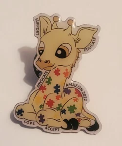 NEW Amazon Autism Awareness Employee Pin with Peak sticker - Picture 1 of 5
