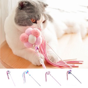 Katzenangel Angel Spielangel mit Feder Katze Spielzeug Glöckchen 40cm Länge