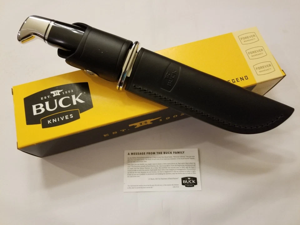CUCHILLO BUCK - #119 HOJA FIJA ESPECIAL - 10,5" LONGITUD TOTAL + FUNDA DE CUERO Foto 1 de 3