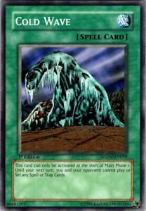 Yugioh  1996 Cold Wave Spell Card 1st Edition Card 1D70