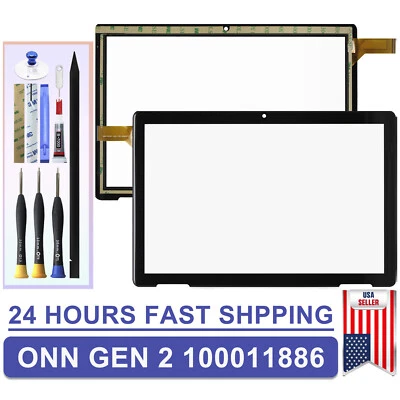 Touch Screen Digitizer Glass For 10.1 Surf Onn Gen 2 Tablet 100011886 2APUQW1027 - Image 1 of 4