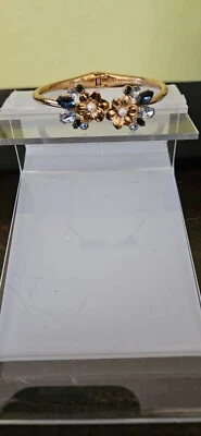 Pulsera Kate Spade Oro Rosa Talla 6 - 7 Piedras Azules Foto 1 de 4