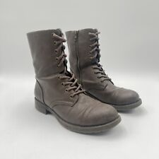Brash Women's Combat Style Leather Boots Size 9 Lace Up