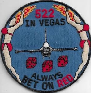 USAF PATCH 522 FIGHTER SQUADRON RED FLAG US AIR FORCE SQUADRON PATCH - Picture 1 of 1