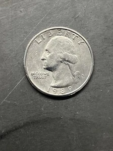 1989 D Mint Mark Displaced Diagonally - Unique Coin - Picture 1 of 4