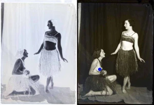 photo NEGATIF verre NU EROTIQUE  1900  / 13 x 17.5 cm / 39 b /  risque sexy nude - Imagen 1 de 3