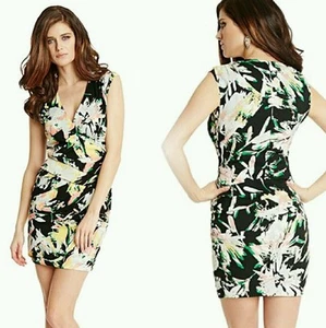 🌻NWT GUESS by Marciano Sunsets Junction floral-print Mini dress size 4🌻 - Picture 1 of 4