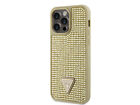 Guess Case for iPhone 15 Pro Triangle Diamond, Gold
