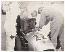 INCREDIBLE VINTAGE CAR AUTO RACING CUP RACE BLACK & WHITE 1950s ORIG Photo Y 264
