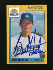1990 Grand Slam Minor League San Antonio Missions Burt Hooton signed auto tough