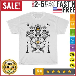 Altägypten Ägyptische Hieroglyphen 5 Kemetic King TUT T-Shirt Herren Damen Neu - Bild 1 von 9