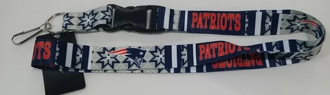New England Patriots Football NFL Holiday Ugly Sweater Lanyard Key Ring Keychain Cover
