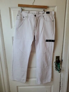 Structure Slim Straight White Denim 36x30 (36×29) N.W.T NEW & AWESOME PANTS - Picture 1 of 24