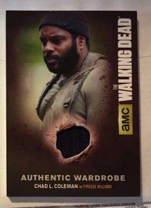 The Walking Dead S4 Authentic Waredrobe Karte Chad Coleman als Reifen M19 "dick" - Bild 1 von 2