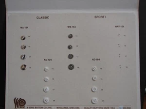 Weber Button Sellman Sample Card, Very Good Condition, must see SC04 - Picture 1 of 9