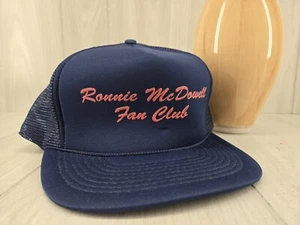 Vintage Ronnie McDowell Fan Club American Music Trucker Hat - Picture 1 of 8