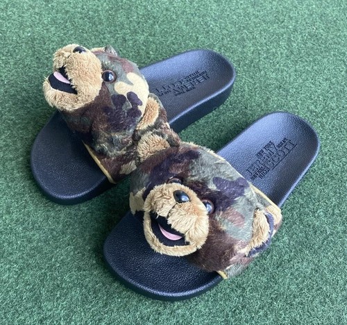 Adidas donna 6 scivoli mimetici Jeremy Scott Adilette orsacchiotto HO2882 taglia 6