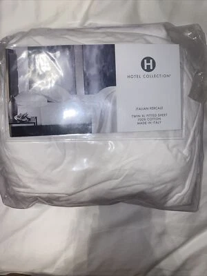 Sábana bajera italiana percal doble XL Hotel Collection 100% algodón 💙 Foto 1 de 4