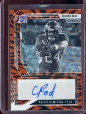 2022 Leaf Pro Set Metal B&W Kaleidoscope Tiger Chris Rodriguez Jr Rc Auto (5/5) - Image 1 of 2