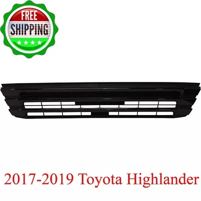 New Bumper Face Bar Grilles Front For 2017-2019 Toyota Highlander 531020E100 Foto 1 de 4