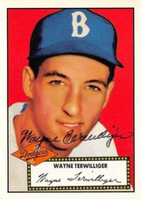 Wayne Terwilliger autographed baseball card (Dodgers) 1995 Topps Archives #2