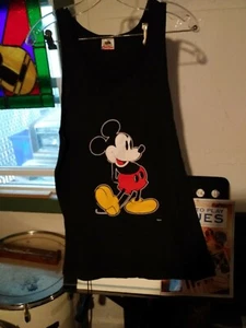 Vintage Retro Mickey Mouse Tank Top Large Classic - Picture 1 of 4