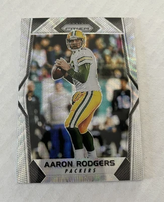 Panini Prizm 2017 Aaron Rodgers Packers #1 Blue Wave Prizm Refractor #d 15/149 Foto 1 de 2