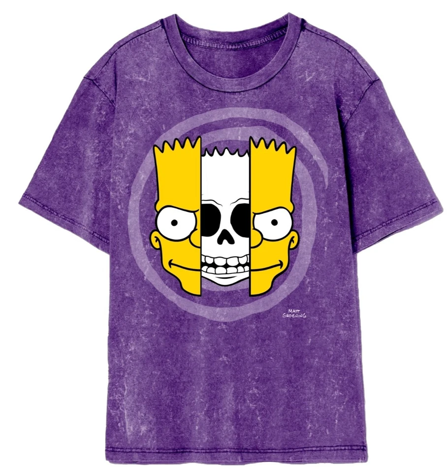 Camiseta gráfica de manga corta sin etiquetas espeluznante de Halloween de Los Simpson para niños talla XS (4-5) Foto 1 de 1