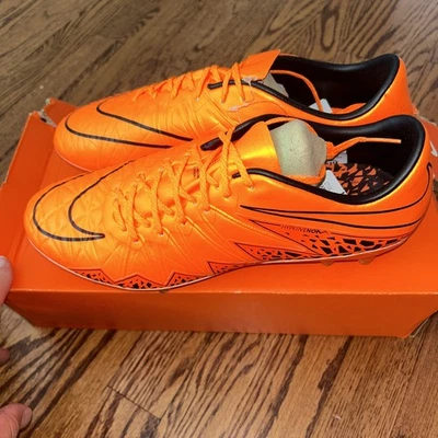 NIKE HYPERVENOM PHINISH FG (ОРАНЖЕВЫЙ/ЧЕРНЫЙ) ФУТБОЛЬНЫЕ БУТСЫ РАЗМЕР 9 (749901-888) - Изображение 1 из 4