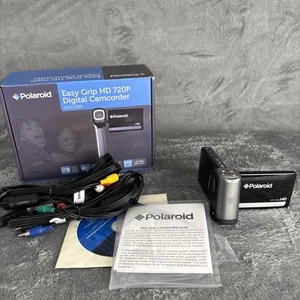 Polaroid DVG720E Easy Grip HD 720P Digital Video Camcorder Black Silver Holiday - Picture 1 of 13