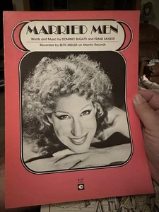 B 1979 BETTE MIDLER Sheet Music ‘Married Men’ NM (Bugatti/Musker) - Picture 1 of 1